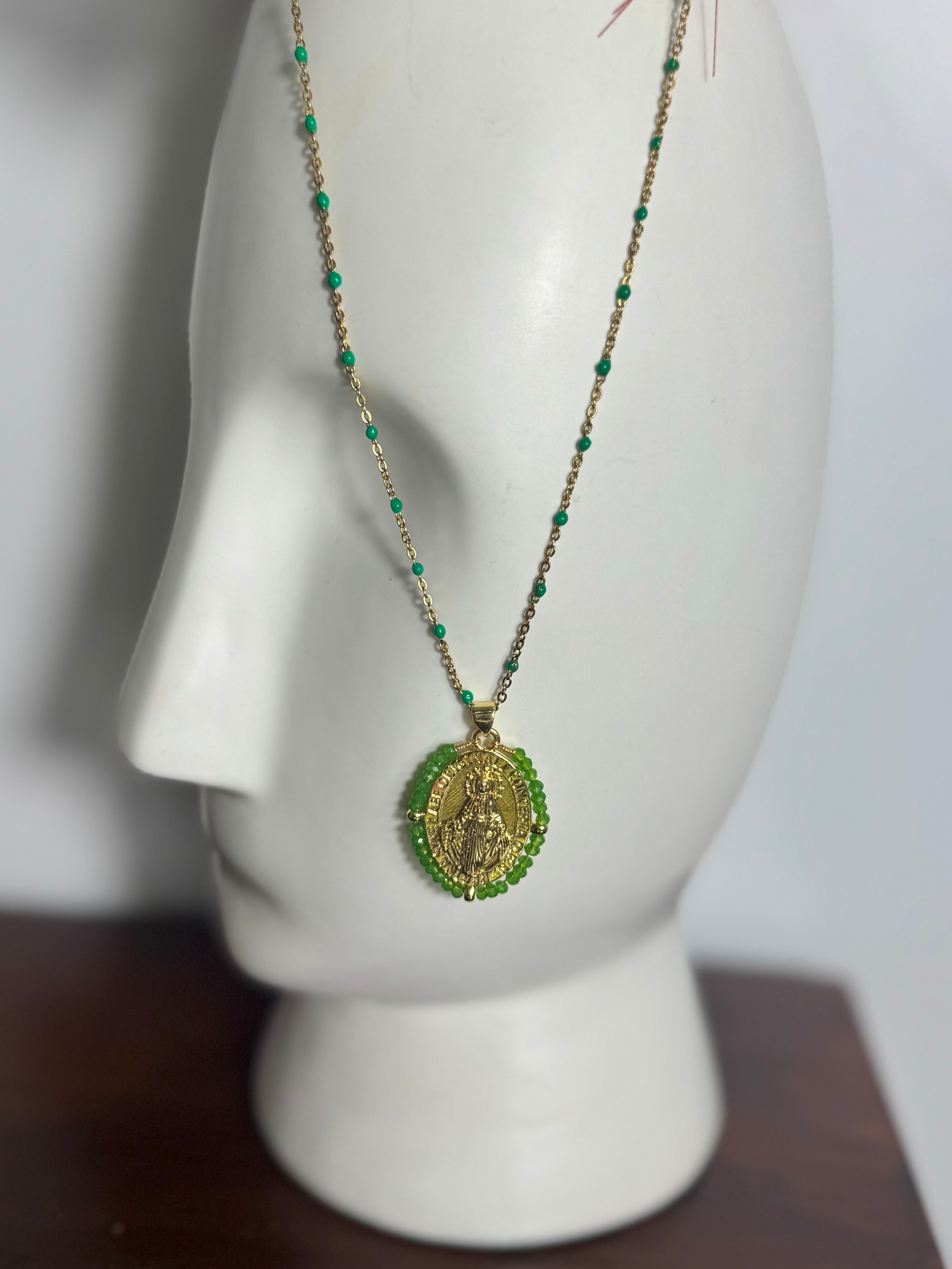 Collana Madonna Con perline