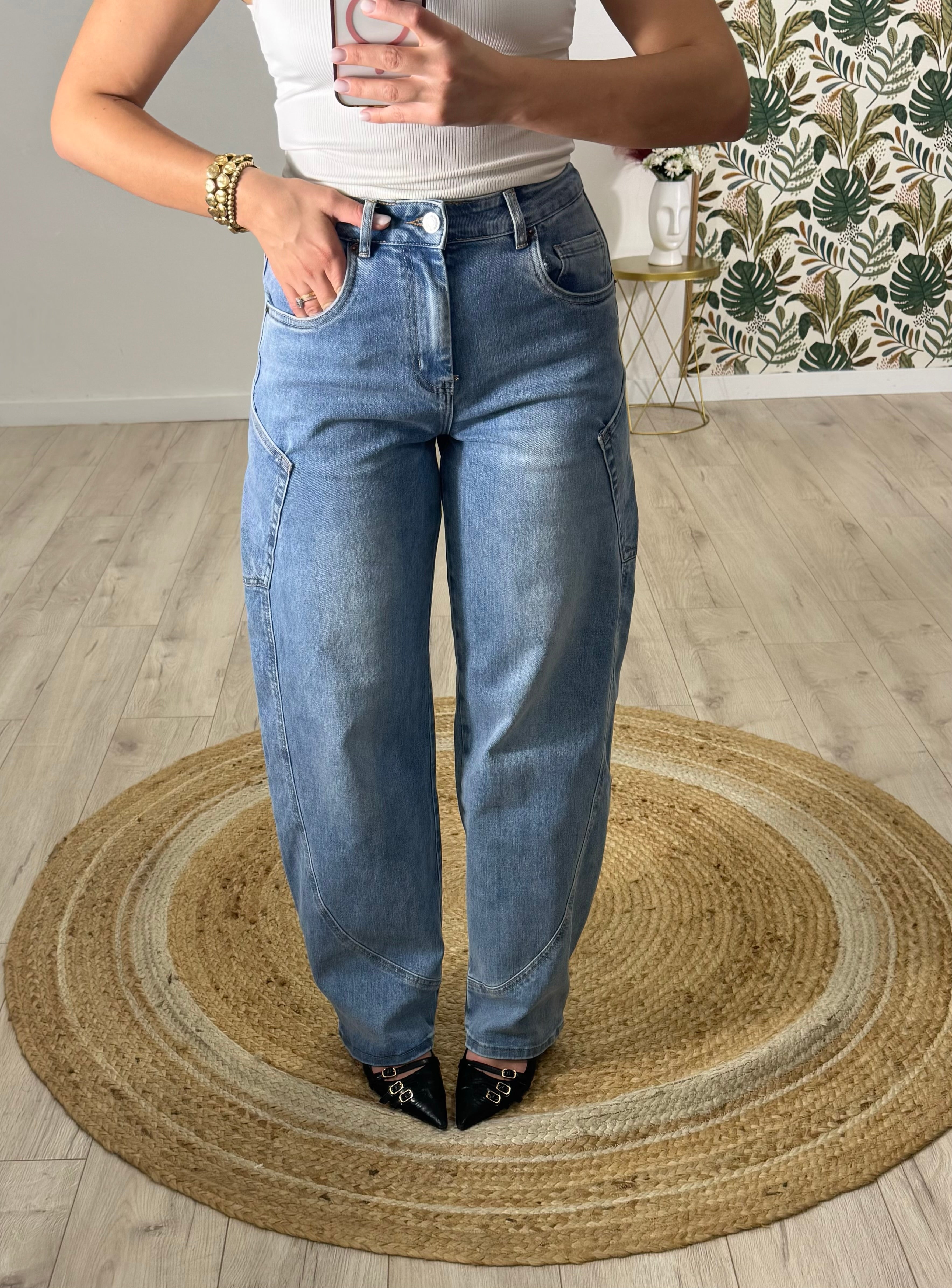 Jeans Balloon denim chiaro