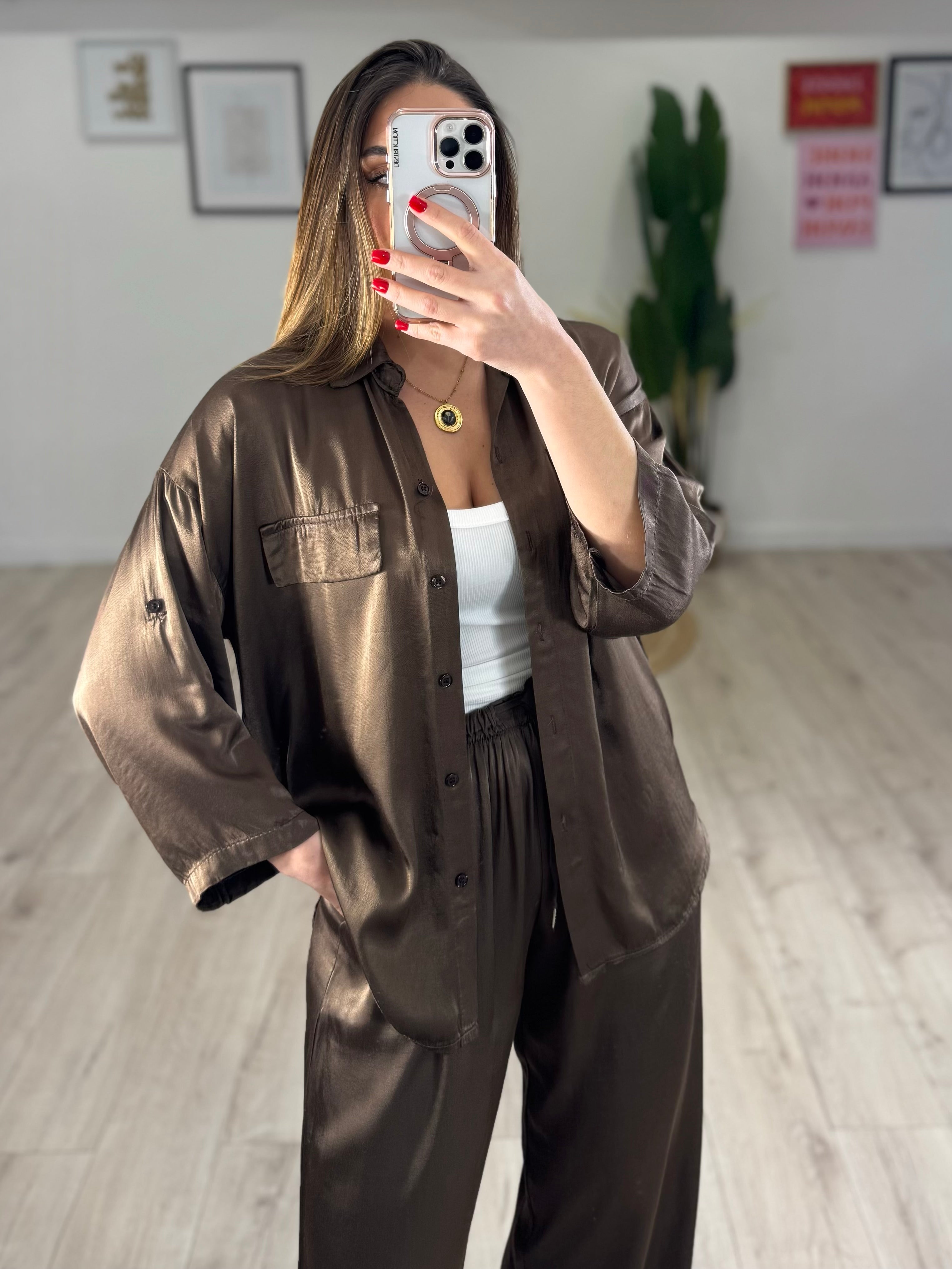 Camicia della vita Marrone