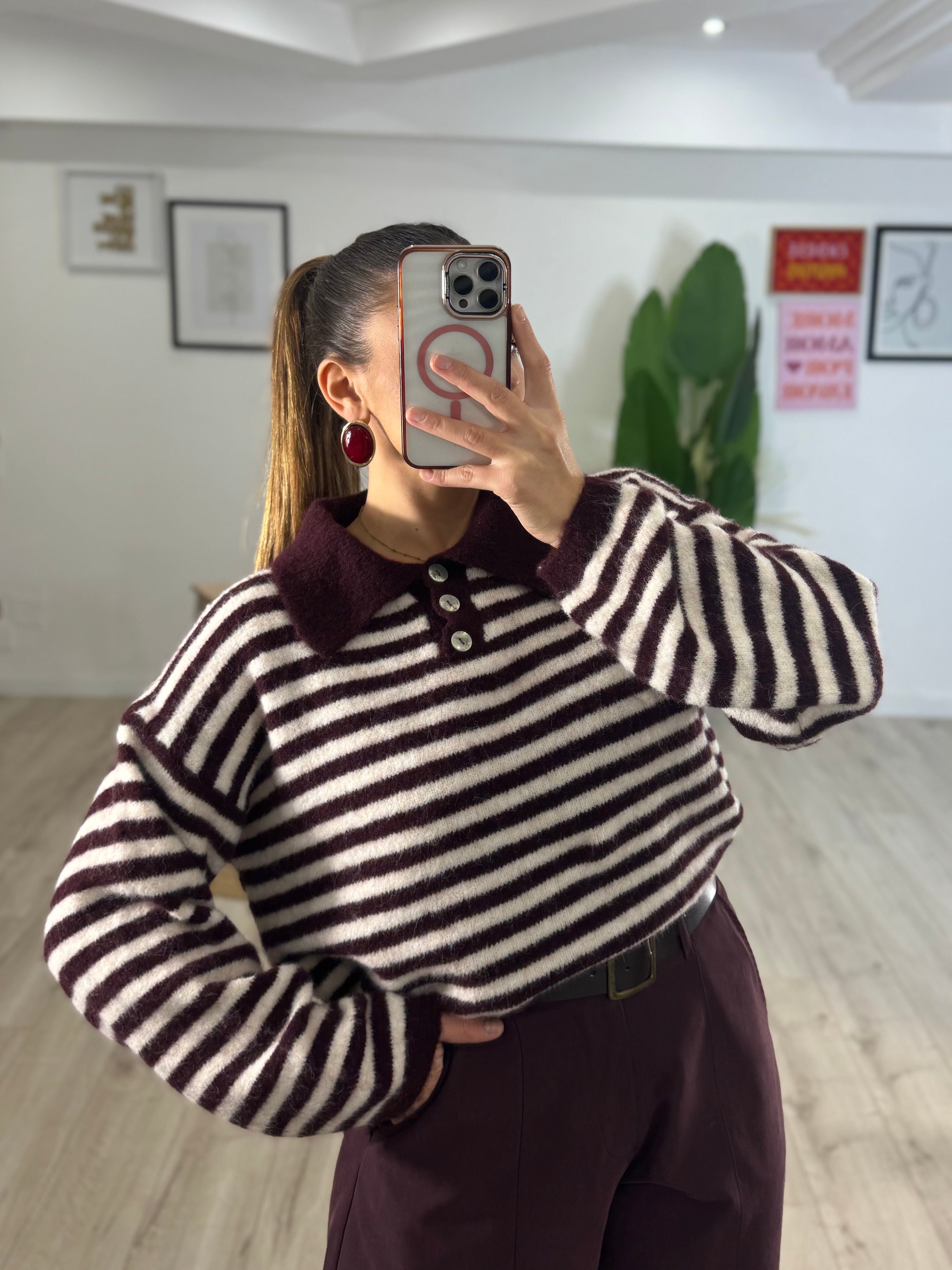 Maglione Monhair Colletto