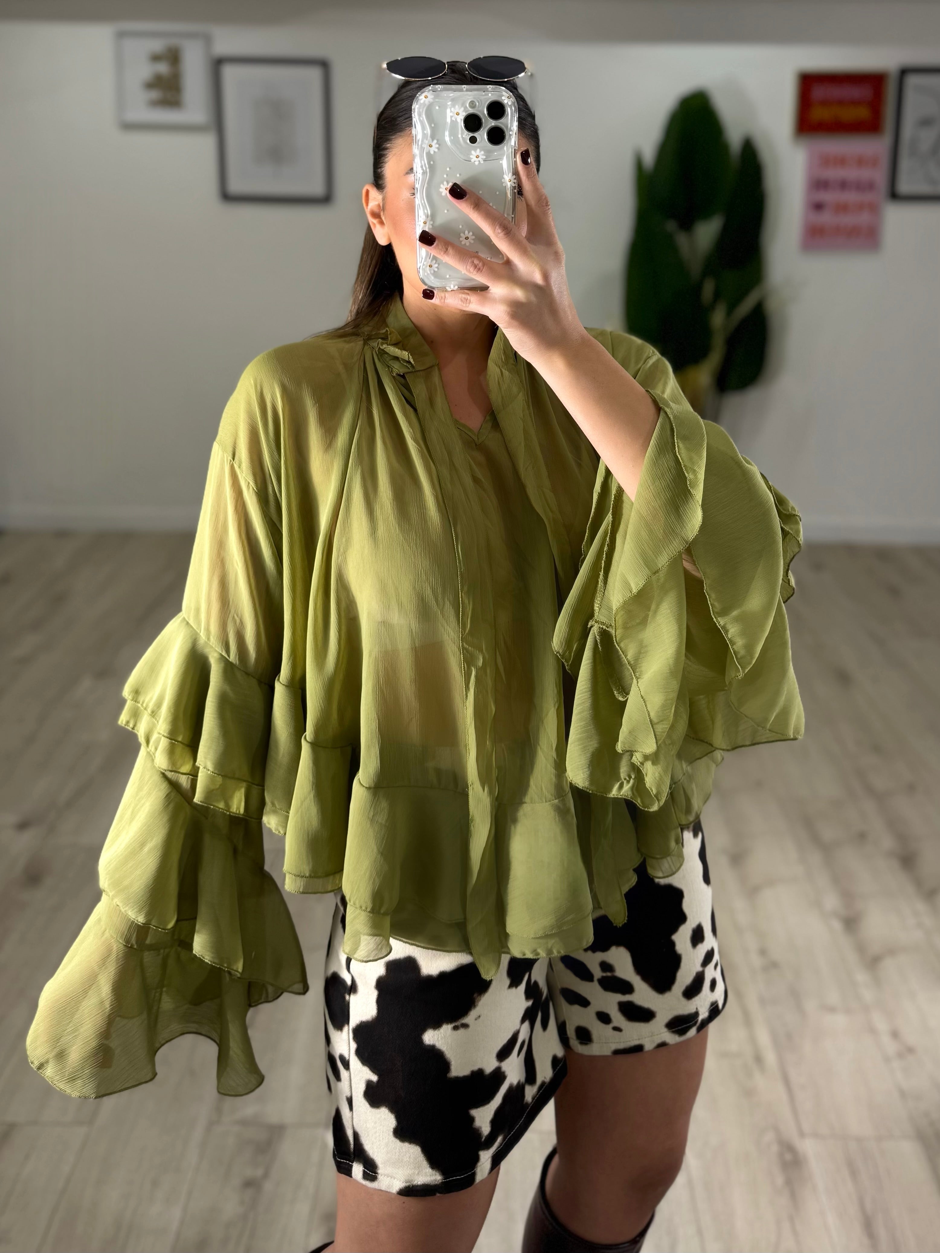 Blusa Cheri Verde Oliva