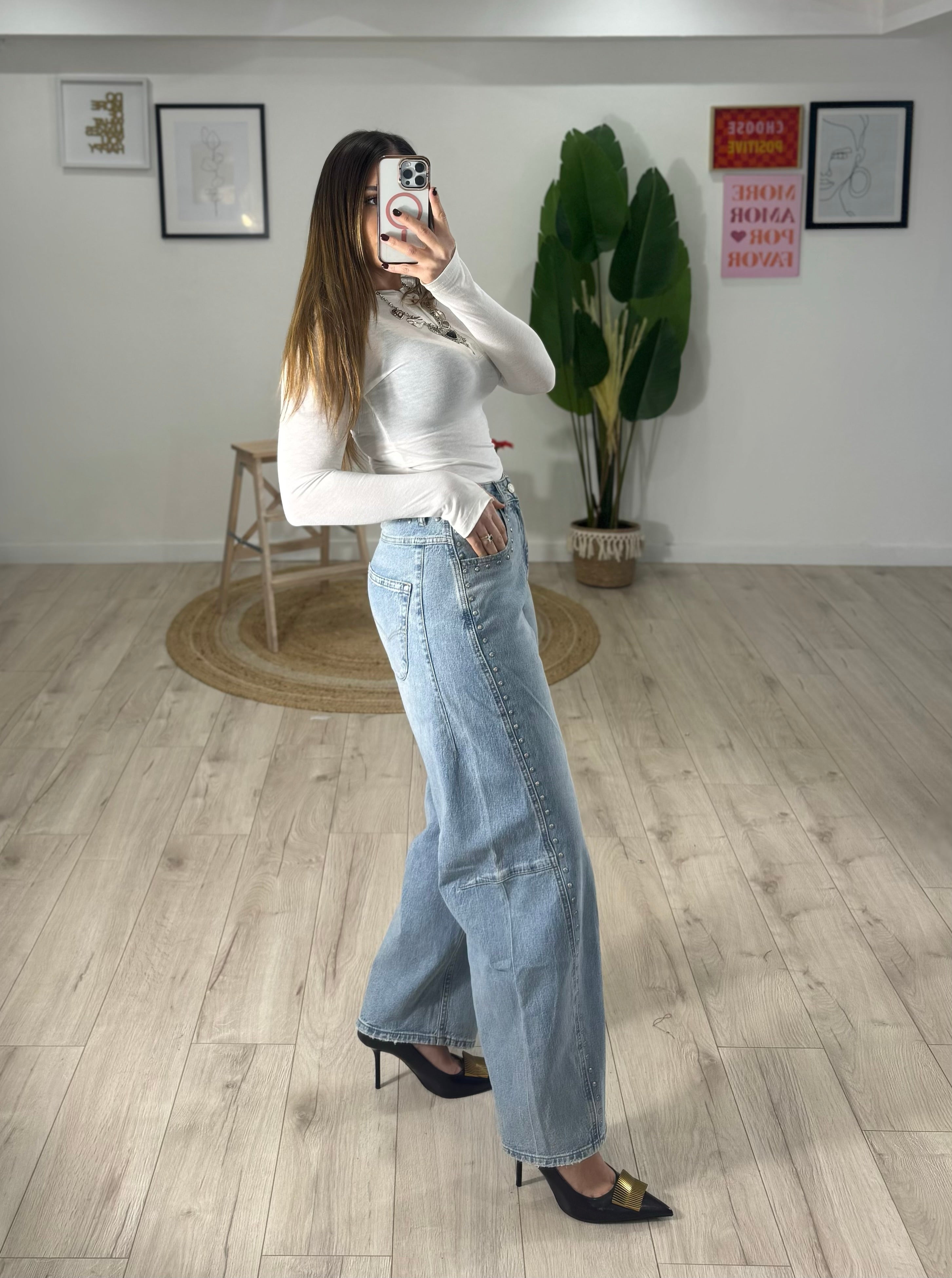 Jeans Balloon Borchie