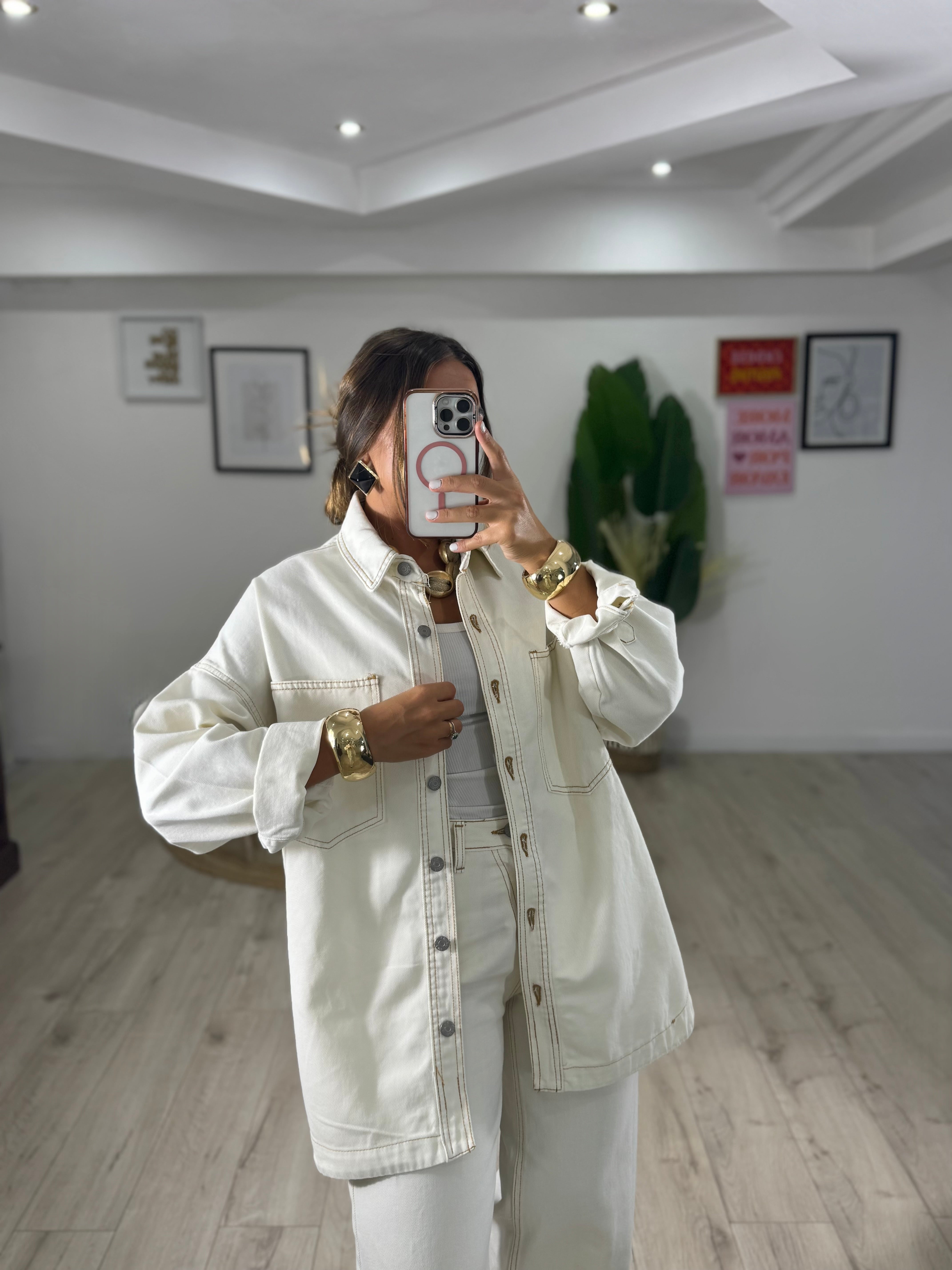 Giacca JUSTWEST bianca