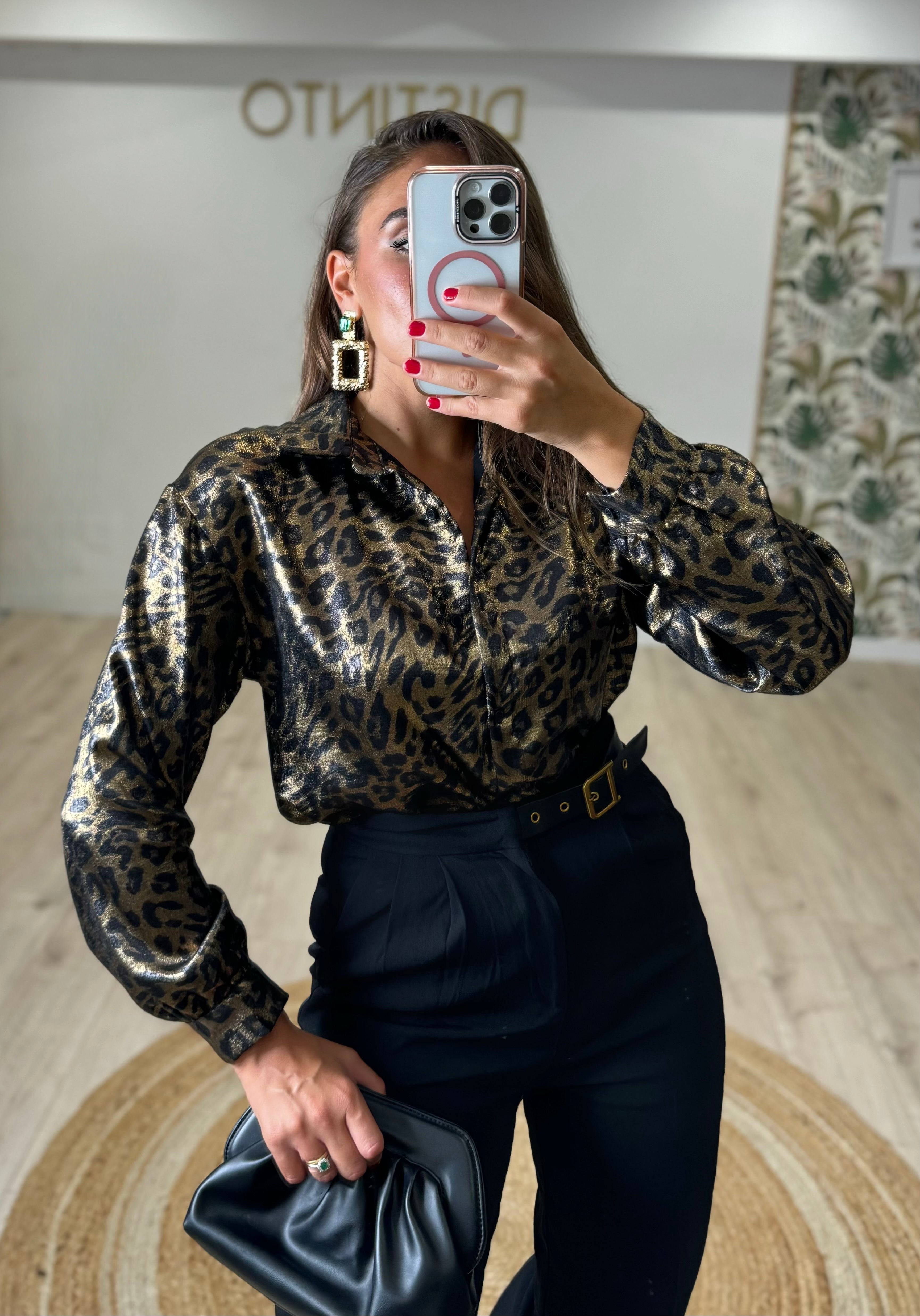 Camicia Animalier Laminata