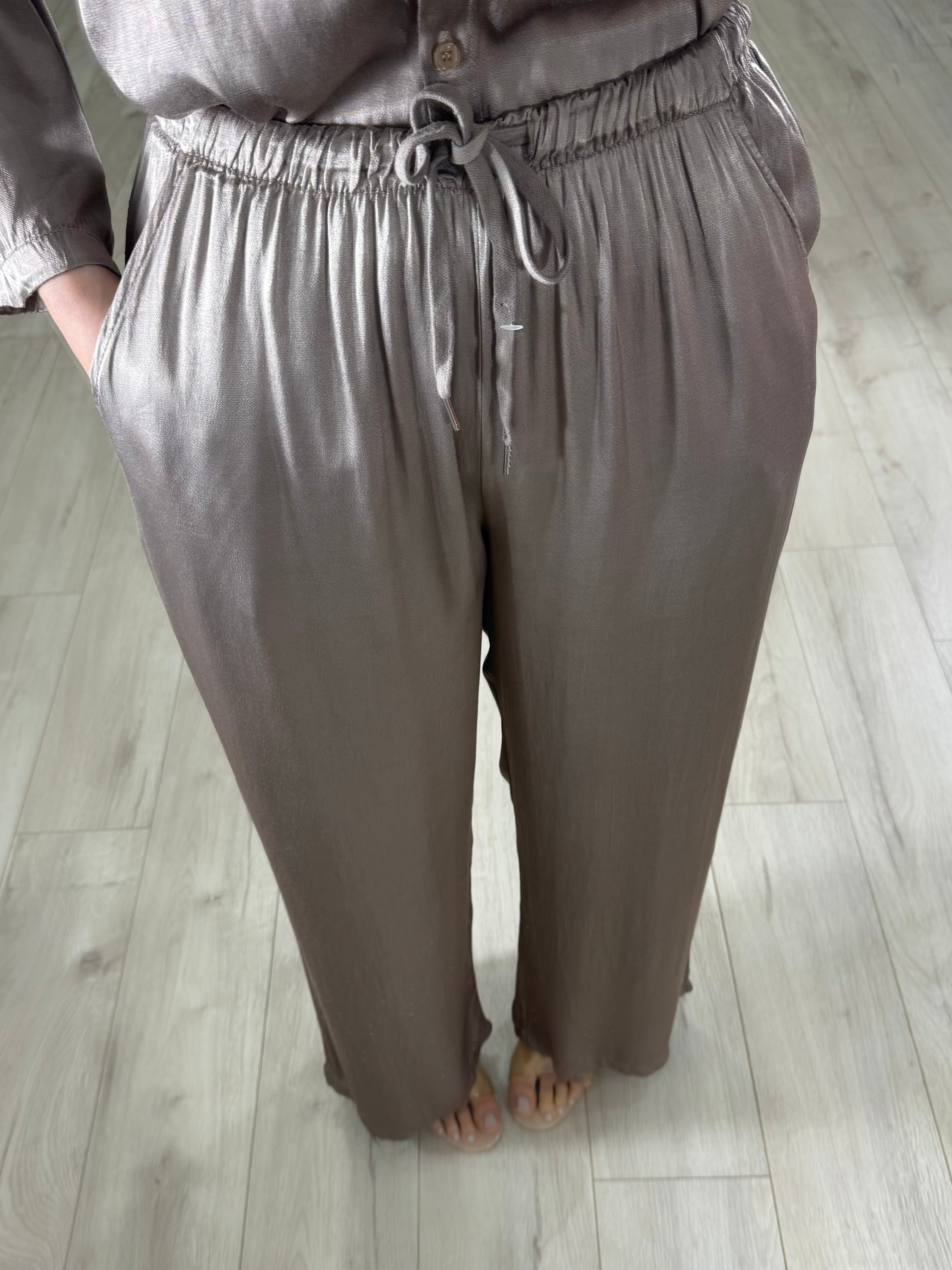 Pantalone della vita grigio tortora
