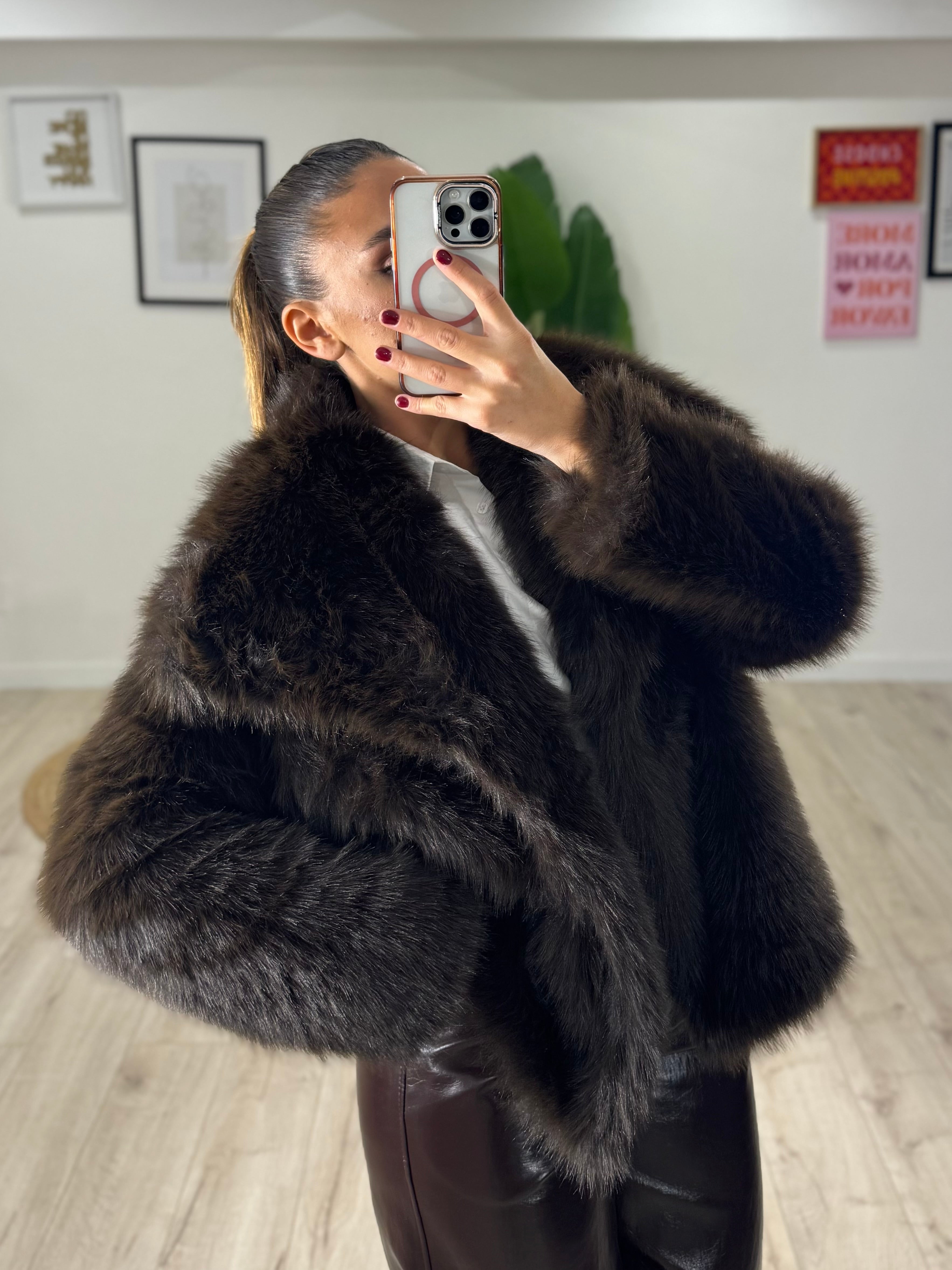 Ecopelliccia Moody Cioccolato